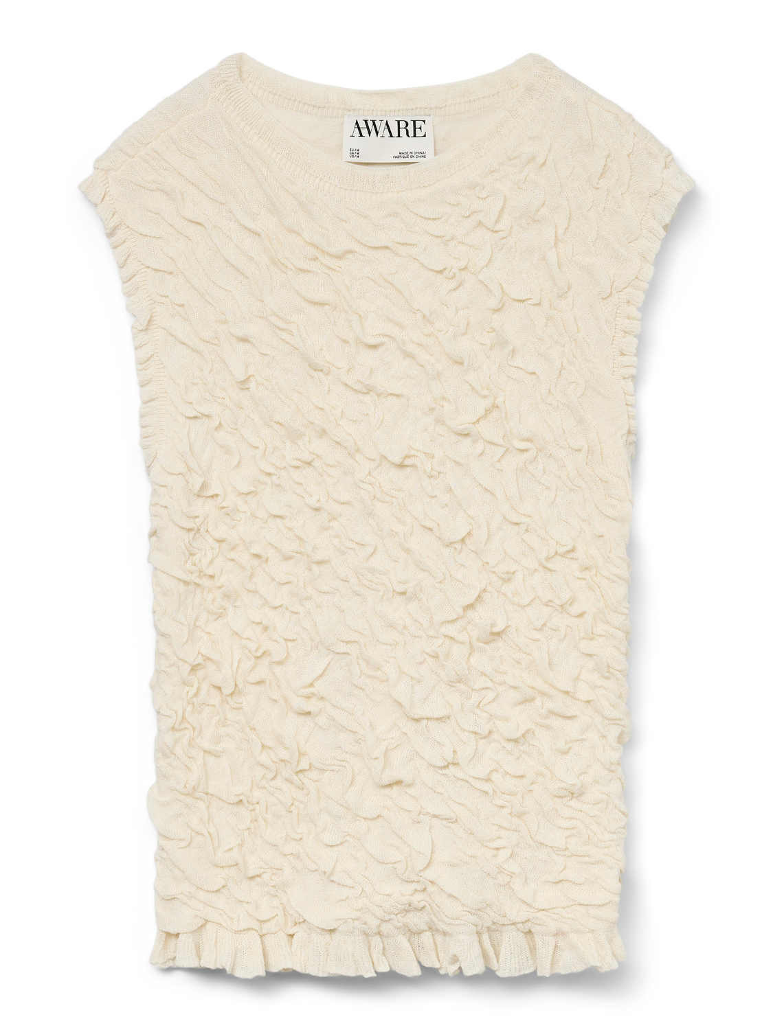 AWSTORMI TEXTURED SLEEVELESS TOP